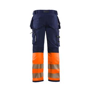 BLAKLADER - 199316428953C58 <b>Hi</b>-<b>Vis</b> 4-way-stretch trousers Navy blue/<b>Orange</b> - EAN 7330509798928 <b>HI</b>-<b>VIS</b> WORKWEAR - Product Image 2