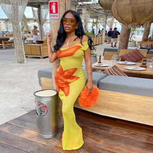 2024 estate nuova e N stile Sexy prospettiva Slim Fit scollato bretelle bretelle lungo bretelle - Product Image 2