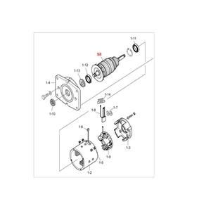 Conjunto de Motor de Accionamiento Doosan Daewoo CM011-5001 para Montacargas Eléctrico, Rodamiento de Bolas Metálico, Pieza para Equipo Logístico - Product Image 1