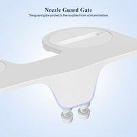 OEM/ODM Moderne Double Buses De Lavage Salle De Bains WC Bidet Toilette ABS Matériel Non-Électrique Mécanique Bidet Attachement Style Turc