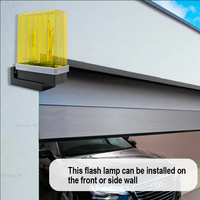 Luz de Alarma LED Universal para Exteriores de 12-24V/85-265V, Luz Estroboscópica Intermitente, Lámpara de Advertencia de Emergencia para Montaje en Pared, para Abridor de Puerta