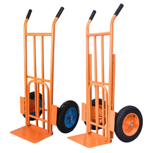 Warehouse Storage Convertible Foldable Push Hand Cart <strong>Trolleys</strong> Foldable <strong>Heavy</strong> Hand Cart for Sale - Product Image 2