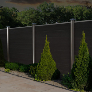 Clôture WPC moderne Solutions Led pour la sécurité de la maison Clôture 3D de confidentialité Accessoires en aluminium nouvellement conçus pour les villas - Product Image 6