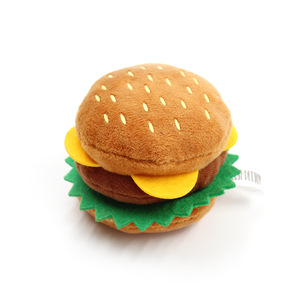 Toptan eko dostu sevimli Fast Food tavuk dondurma yumuşak dayanıklı Squeaky Pet peluş oyuncak köpek - Product Image 4