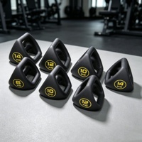 Kettlebell triangulaire multi-prise en fonte de style américain pour la musculation à domicile
