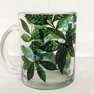 Mug à café en verre transparent, motif uni, pour les fêtes, anti-fuite, réutilisable, passe au lave-vaisselle - Product Image 1