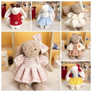 Série <span class=keywords><strong>de</strong></span> vêtements <span class=keywords><strong>pour</strong></span> poupée JC Bonny Rabbit, jupe bleue et blanche avec boutons en bois, tissu <span class=keywords><strong>de</strong></span> remplacement <span class=keywords><strong>pour</strong></span> poupée <span class=keywords><strong>de</strong></span> 30 cm, <span class=keywords><strong>pour</strong></span> les 14 ans et plus - Product Image 2