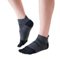 Mode lettre court hommes sport cheville chaussettes coton personnalisé cinq orteils athlétique Tube chaussettes en gros