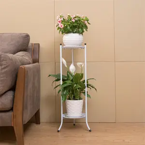 Présentoir de plantes vertes en métal, support de plantes en fer forgé pour décoration de jardin