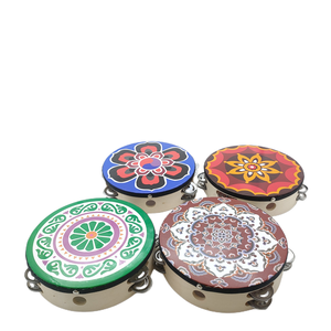 Dhol en bois personnalisable, instrument de <span class=keywords><strong>musique</strong></span> folklorique indien avec peaux de tambour en peau de mouton, <span class=keywords><strong>tabla</strong></span> - Product Image 6
