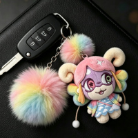 Peluche personnalisée en forme de mouton arc-en-ciel, jouet en peluche doux et coloré, poupée animale pour enfants, cadeau d'anniversaire, design personnalisé disponible
