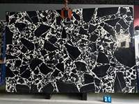 Grandes dalles de marbre noir Calacatta naturel de qualité supérieure pour sols résidentiels, murs, comptoirs, tables basses, design d'intérieur de villa
