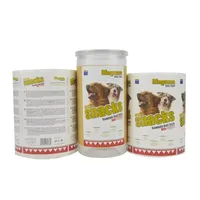 Autocollants personnalisés en vinyle, étiquettes alimentaires imperméables, autocollants d'impression de logo pour emballages d'aliments pour animaux de compagnie, commandes personnalisées