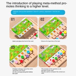 New <strong>Children's</strong> Wooden Logical Thinking Puzzle Training Aid Set Multi-play Method <strong>Whole</strong> <strong>Brain</strong> Development Early Education Toys - Product Image 4