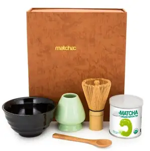 ESTICK Set Matcha Gift Set Bamboo Matcha Tea Whisk Chasen Bamboo Set With Custom Logo Matcha Kit Making Tools Whisk Bamboo