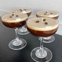 Logo-Bedruckte Maßgefertigte Duftkerzen in Geformten Gläsern Margarita Espresso Martini Cocktail Kerzen