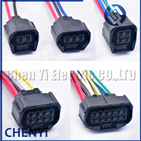 Lampu depan LED, 2/3/4/8/12 Pin lampu kabut berjalan siang hari konektor lampu seri HX colokan untuk Accord CRV