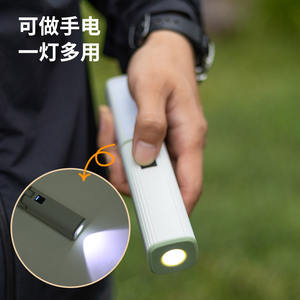 Lampe pliante d'extérieur à quatre lames, batterie rechargeable, lanterne de camping, source de lumière blanche, incandescente - Product Image 5