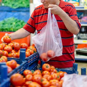 Sacs en plastique pour T-shirts, 400 unités, réutilisables, avec poignées, pour courses, en PE - Product Image 5