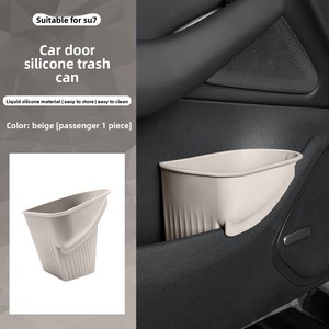 Cubo de Basura de Silicona Premium para Coche, Soporte para Paraguas, Caja Organizadora Multifuncional para Interiores, Accesorios para <span class=keywords><strong>Xiaomi</strong></span> SU7 EV - Product Image 3