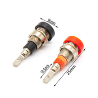 Connecteur Jack Banane Femelle 6mm en Cuivre Massif Nickelé