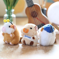 Nouvel Arrivage : Accessoires Figurines en Peluche Personnalisées - Pendentif Cochon, Poupée pour Machine à Pinces, Hamster, Porte-clés Animal à Suspendre au Sac