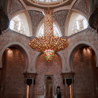 Lustre en cristal de luxe sur mesure pour église, mosquée, éclairage suspendu multicouche, lampes de plafond pour décorations de hall d'hôtel