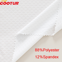 Tissu pour vêtements de cyclisme, polyester, élasthanne, tissu hautement extensible, vêtements de sport pour la course à pied, maille jacquard, tissu respirant extensible