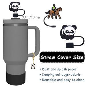 Ensemble d'accessoires pour gobelets de 30oz et 40oz à la mode de dessin animé comprenant <span class=keywords><strong>2</strong></span> bouchons en paille en silicone, 1 bouchon de déversement et 1 chaîne - Product Image 2