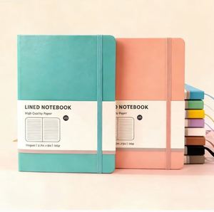 Custom logo Printed A5 A6 <b>A4</b> Hard Cover Soft Leather Journal Planner PU Notebook <b>Diary</b> with logo for Promotion - Product Image 2