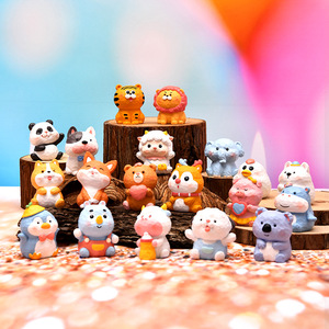 Top Rhyme Animal Resin Figurine Blind Box Cute Mini Collectible Desktop Decoration Toy For Kids And Adults Gift - Product Image 1