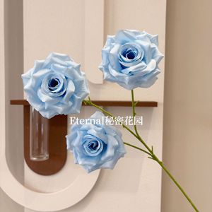 Rosas de Seda Degradadas de 3 Cabezas Secret Garden, Decoraciones de Boda Hechas a Mano - Product Image 1