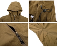 Camisetas de Verano Transpirables de Manga Larga para Hombre con Capucha para Senderismo y Pesca, Chaquetas de Nailon con Protección Solar UPF 50+
