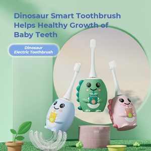 Cepillo de Dientes en Forma de U con Diseño de Dibujos Animados, Cerdas Suaves para Niños, Blanqueamiento Dental, Sónico, de Silicona, Recargable, Resistente al Agua IPX7 - Product Image 3