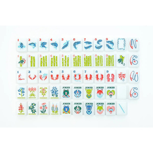 Juego de Mahjong Americano de Acrílico con Grabado de Logotipo Personalizado, Material Ecológico, 160 Piezas para Celebraciones Culturales y Reuniones Familiares - Product Image 1