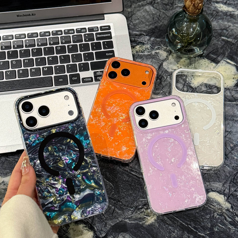 Gilding Shell Pattern Glitter Phone Case - Image 2