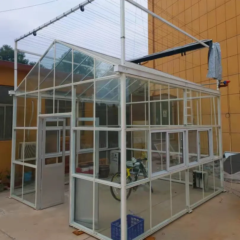 easy installation design home garden use polycarbonate fairy green houses with polycarbonate or glass roof