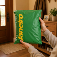 Sac de Courrier Auto-Adhésif Imperméable pour Vêtements, Sac d'Expédition Biodégradable Résistant aux Déchirures en Polyéthylène (PE) / Polyéthylène à Densité Basse (LDPE) pour Vêtements