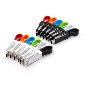 El mejor gadget USB promocional barato 3 en 1 cargador fecha Cable llavero todo en uno tipo C / Micro USB / 8 pines - Product Image 3