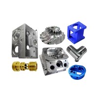 Pièces en alliage d'aluminium usinées CNC de précision 3D ; Services de fraisage et tournage sur mesure de haute précision, surface polie, quincaillerie métallique