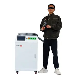 HANTENCNC 휴대용 500w 펄스 레이저 청소 파이프 용접 금형 레이저 청소 기계 가격