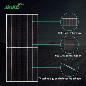 Panel Solar Jinko Tipo N TUV de 605W 610W Hi Mo 7 Bifacial de Doble Vidrio, Módulo Solar de 620W 625W 630W con Celdas Divididas para Viviendas - Product Image 3