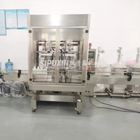 Servo entièrement automatique 6 buses piston crème/miel/shampoing/mayonnaise/parfum/huile de lubrification machine de remplissage