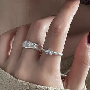 แหวนเงินแท้ S925 ดีไซน์รูปดาว Celestial Galaxy สำหรับผู้หญิง สวมใส่ได้ทุกวัน - Product Image 2