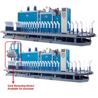 Machine à repasser les chaussettes rotative à vapeur entièrement automatique 120 pièces, moteur 380V 9kW, option de démêlage automatique, multifonctionnelle, 4000kg