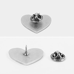 Pins de Solapa de Esmalte Duro de Metal con Diseño de Corazón Personalizado, con Foto, Nombre o Logotipo, para Regalo de Amigos, para Ropa - Product Image 5