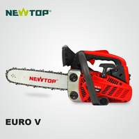 Tronçonneuse portative mini professionnelle industrielle à poignée supérieure 25cc essence 1000W pour la coupe d'arbres