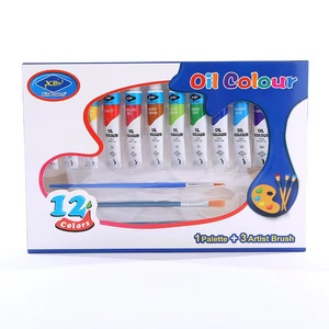 Juego de pintura de color agua para niños, 12 colores, 12ML, venta al por mayor, juego de pintura de acuarela no tóxica - Product Image 2