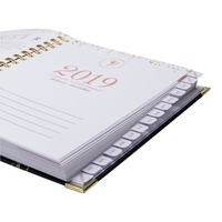 Journal en lin personnalisé de haute qualité planificateur quotidien en cuir PU couverture rigide impression offset planificateur impression de cahier avec couverture souple