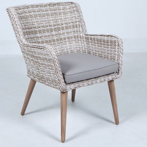 Leisure Modern Outdoor Patio <b>Rattan</b> Chairs With Aluminum Frame 1 Person Portable & Waterproof for <b>Dining</b> <b>Table</b> Hotels Parks - Product Image 4